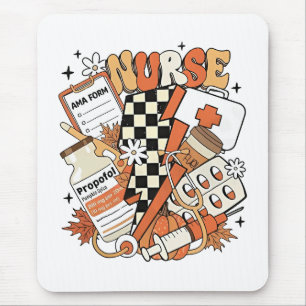 Tapis De Souris Merci Nurse Life Turquie mignonne Thanksgiving Nur