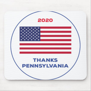 Tapis De Souris Merci Pennsylvania 2020 élection