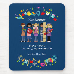Tapis De Souris Merci, professeur. Cadeau de nom personnalisé