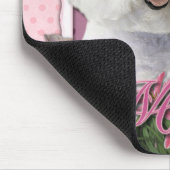 Tapis De Souris Merci - tulipes roses - Bichon Frise (Coin)