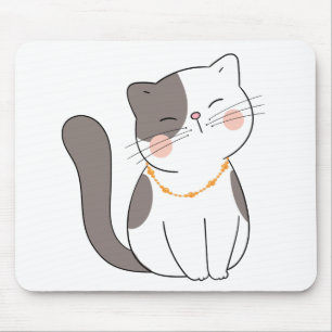 Tapis De Souris Mère aux chats drôle et folle de son kitty dessin