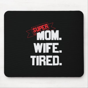 Tapis De Souris Mère Cadeau Super Maman Et Super Femme
