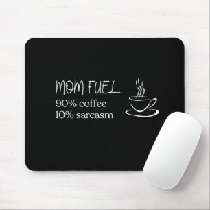 Tapis De Souris Mère Citation Silhouette Café Carburant