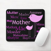 Tapis De Souris Mère dans différentes langues (Avec souris)