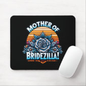 Tapis De Souris Mère de Bridezilla Mère de la mariée drôle Mot (Avec souris)