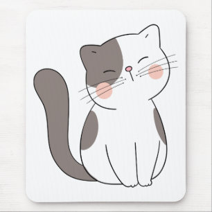 Tapis De Souris Mère de chat drôle fou Kitty maman dessin animé Mi