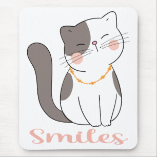 Tapis De Souris Mère de chat drôle fou Kitty maman dessin animé mi