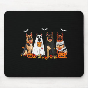 Tapis De Souris Mère de chien drôle de berger allemand fantôme Hal