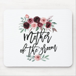 Tapis De Souris Mère de conception de fleurs de mariage de douche
