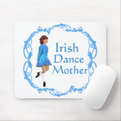 Tapis De Souris Mère de danse irlandaise - Bleu (Avec souris)