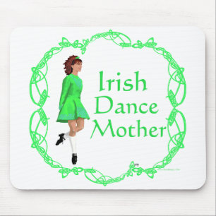 Tapis De Souris Mère de danse step Irlandaise - Vert