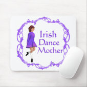 Tapis De Souris Mère de danse step Irlandaise - Violet (Avec souris)
