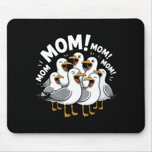 Tapis De Souris Mère de mères drôle de mouette féminine Fête des m