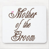 Tapis De Souris Mère des bruns chics de marié (Devant)