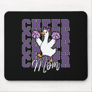 Tapis De Souris Mère d'oie de cheer drôle violet coquette bow spor
