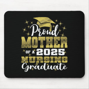 Tapis De Souris Mère fière de la promotion 2025 infirmière diplômé