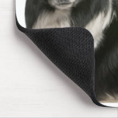 Tapis De Souris Mère frontière collie et chiot (Coin)