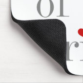 Tapis De Souris Mère grise des textes de jeune mariée (Coin)