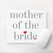 Tapis De Souris Mère grise des textes de jeune mariée (Avec souris)