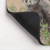 Tapis De Souris Mère guépard et petit (Coin)