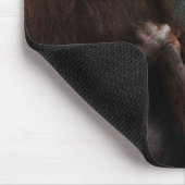 Tapis De Souris Mère orang-outan avec bébé (Coin)
