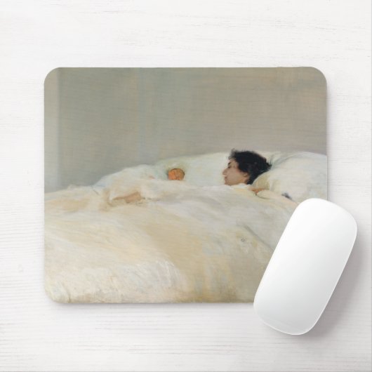 Tapis De Souris Mère peinture par Joaquin Sorolla (Avec souris)