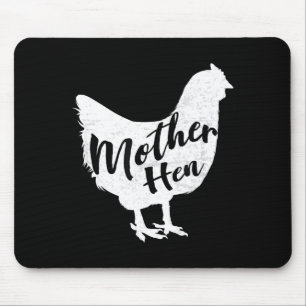 Tapis De Souris Mère poule bonne fête des mères cadeau de poulet m