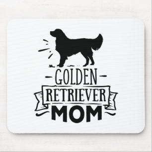 Tapis De Souris Mère Retriever doré drôle Chien chiot mignon