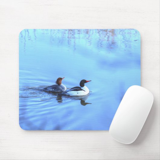 Tapis De Souris Merganser Ducks (Avec souris)