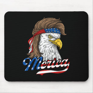 Tapis De Souris Merica - Aigle De Liberté Patriotique Usa - 4e De