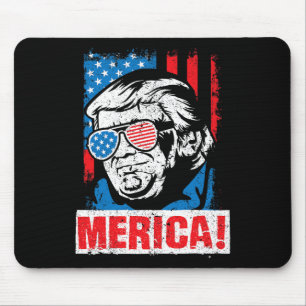 Tapis De Souris Merica Donald Trump Drapeau Usa élection Républica