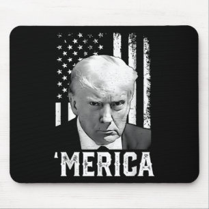 Tapis De Souris Merica Trump 4 juillet heureux Trump Drapeau améri