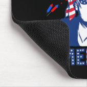 Tapis De Souris Merica Trump 4 juillet heureux Trump Drapeau améri (Coin)