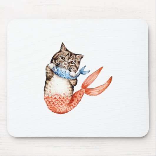Tapis De Souris Mermaid Chat Purmaid (Devant)