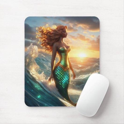 Tapis De Souris Mermaid Mousepad (Avec souris)