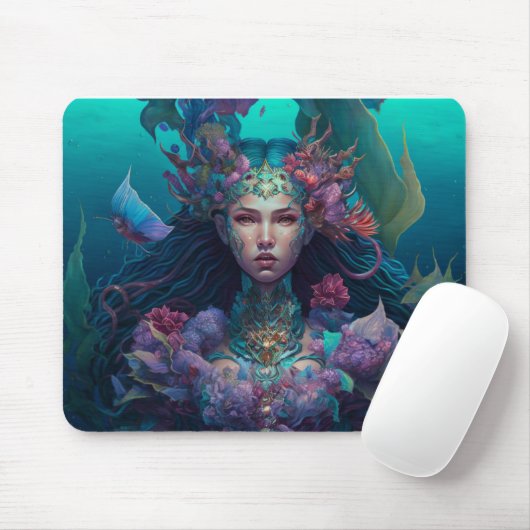 Tapis De Souris Mermaid Ocean Goddess (Avec souris)