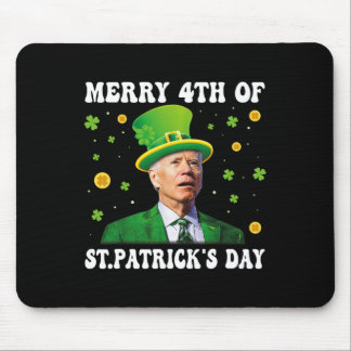 Tapis De Souris Merry 4th Of St Patricks Day Groovy Joe Biden Conf