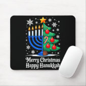 Tapis De Souris Merry Chrismukkah Happy Christmas Hanukkah Matchin (Avec souris)