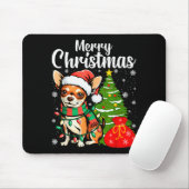 Tapis De Souris Merry Christmas Chihuahua (Avec souris)