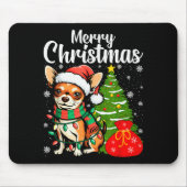 Tapis De Souris Merry Christmas Chihuahua (Devant)