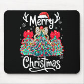 Tapis De Souris Merry Christmas Family Funny Christmas Tree Women (Devant)