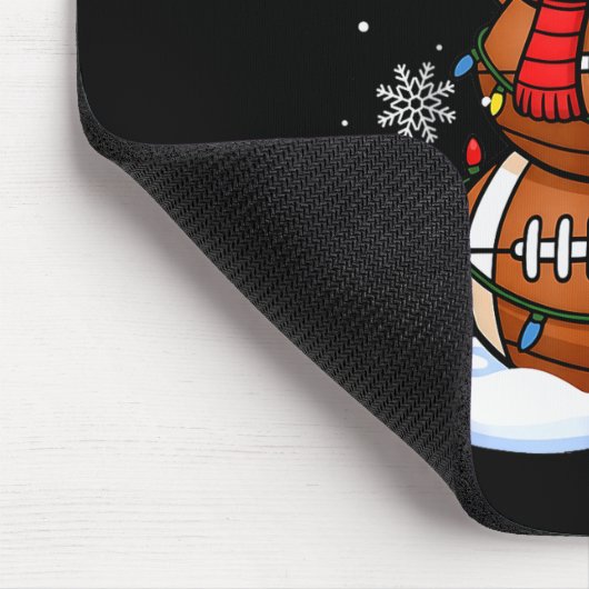 Tapis De Souris Merry Christmas Football Snowman Holiday Srts Xmas (Coin)