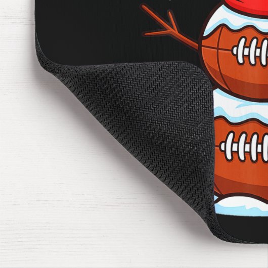 Tapis De Souris Merry Christmas Football Snowman Pajamas Funny Srt (Coin)