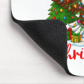 Tapis De Souris Merry Christmas Funny Bald Eagle Lover Xmas Lights (Coin)