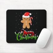 Tapis De Souris Merry Christmas Funny Gingerbread Cookie Baking Ch (Avec souris)