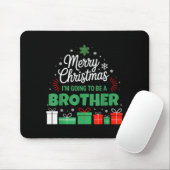 Tapis De Souris Merry Christmas I'm Going To Be An Brother Pregnan (Avec souris)