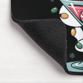 Tapis De Souris Merry Christmas Nk Flamingo Wine Drinking Lights X (Coin)