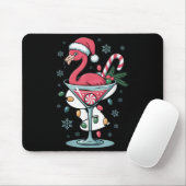Tapis De Souris Merry Christmas Nk Flamingo Wine Drinking Lights X (Avec souris)