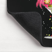 Tapis De Souris Merry Christmas Nk Flamingo Wine Drinking Lights X (Coin)