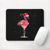 Tapis De Souris Merry Christmas Nk Flamingo Wine Drinking Lights X (Avec souris)